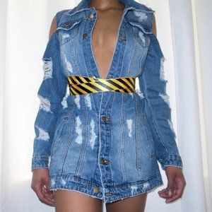 Distressed Denim Jacket
